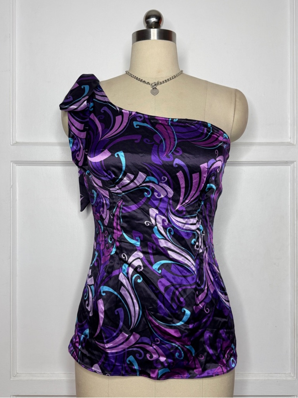 Guess purple one shoulder top